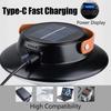 LED Solar Camping Light Waterproof Rechargeable Outdoor Hanging Light Portable Fill Light Work Maintenance Emergency Lighting