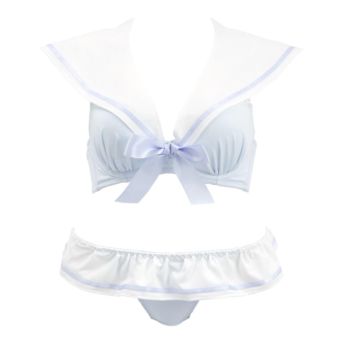 

Cocorange Pretty Sailor Marine Bra and Shorts Mold [Shirohato] Комплект без косточек, (SX-Сакс, Л/Л)