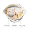 Travel Bag Embroidery Bear Pattern Diaper Bag Crossbody Bag Multiple Compartment Shoulder Bag Large Capacity Mom Bag
