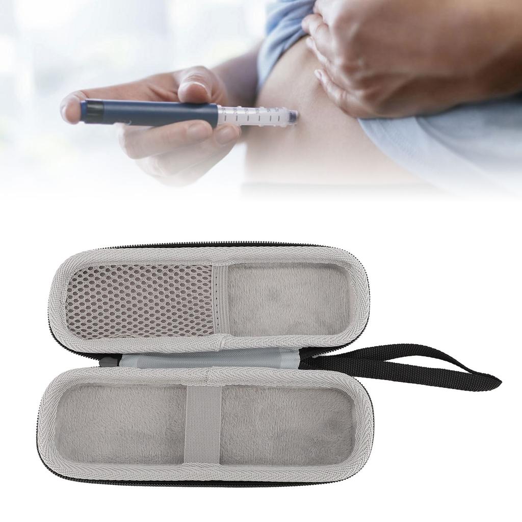 Insulin Pen Cooler Travel Case Portable Zip Design Water Proof Diabetic Medication Bag for Travelling Home