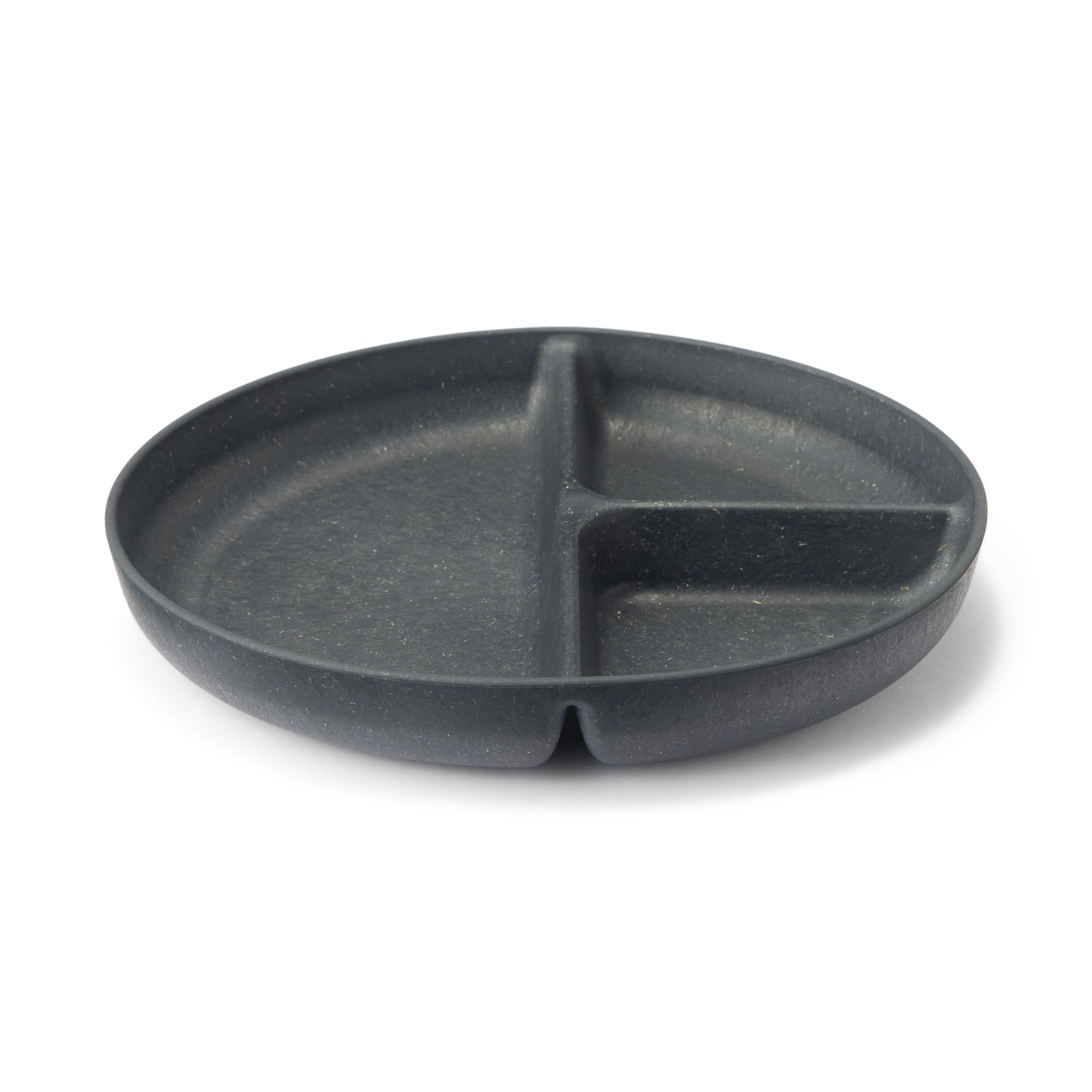 MUJI Divided Plates Made from Coconut Wood Set of 76014188 Microwave-safe Scraps, 2, Black, чёрный