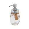 Benutzerdefinierte Badezimmer Edelstahl 304 Glas Einmachglas Seifenspender Flaschen Mit Pumpdeckel Glas Einmachglas Hersteller