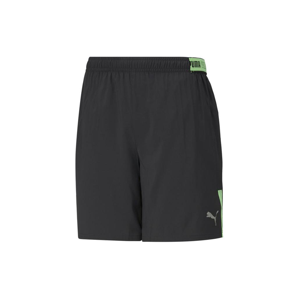Puma Run Lite Woven Loose Breathable Five-Point Running Shorts Men shorts Black 520222-01