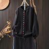 Autumn Color Button Cotton Sweater Cardigan Women Loose and Thin Casual Single-breasted Knitting
