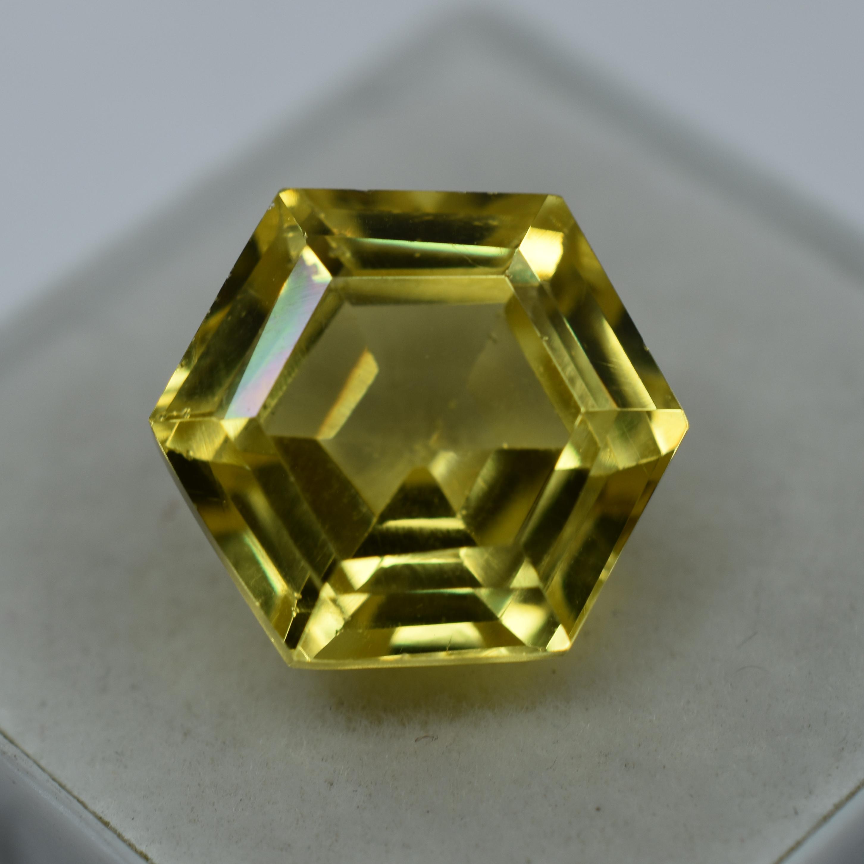 

Natural Yellow Ceylon Sapphire 10.12ct Fancy Shape Certified Loose Gemstone 13.2 mm approx жовтий