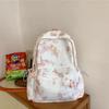 Schoolbag Tie-dye Niche Japanese ins Style School Bag Female, Simple High-end Sense Backpack High School Student Junior High School Student Backpack