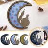 Art Design Eid Mubarak Wooden Tray 30cm Religious Food Tray Cake Display Tray  Cake