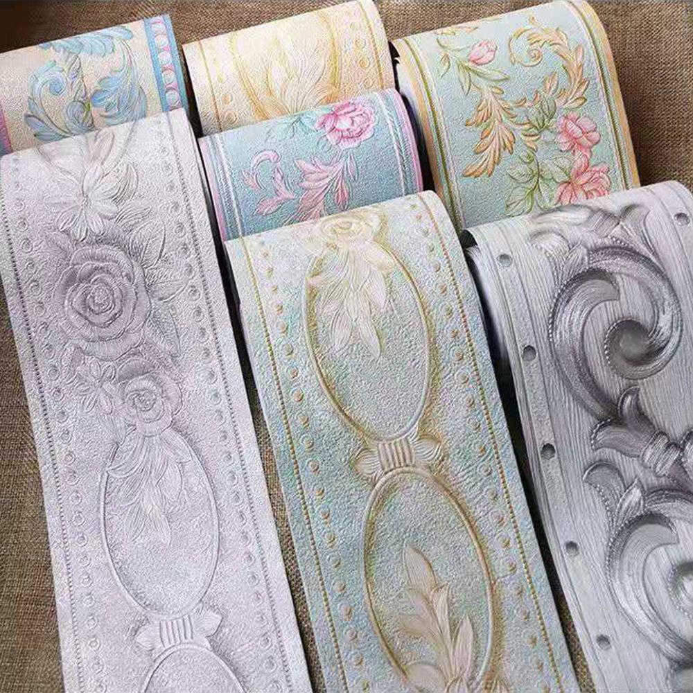 Self-adhesive Vinyl Decals Wall Border Stickers Baseboard Skirting Line Waist Line Wallpaper