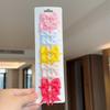10Pcs/set Solid BB Hair Clips For Cute Girls Ribbon Bowknots Boutique Barrettes Hairpins Headwear Kids Hair Accessories Gifts