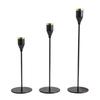 3Pcs Rust-proof Luxury Candlestick High Footed Candle Containers  Christmas Decoration