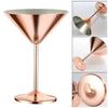 New 1 Pcs Stainless Steel Goblet Wine Glass Copper Silver Rose Gold Fruit Juice Drink Champagne Glass Bar Accessories 2025
