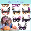 Crazy Party Halloween Party Bat Skeleton Fur Accent Glasses