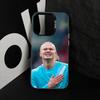 Football Star E-Erling H-Haaland Phone Case For iPhone 17,16,15,14,13,12,11 Plus,Pro Max,XS,Colored Silver Plated Inside Cover