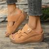 Fashion 2025 New Ladies Shoes Open Toe Women's Slippers Fashion Outdoor Casual Comfortable Summer Plus Size Best Seller Wedge Slippers