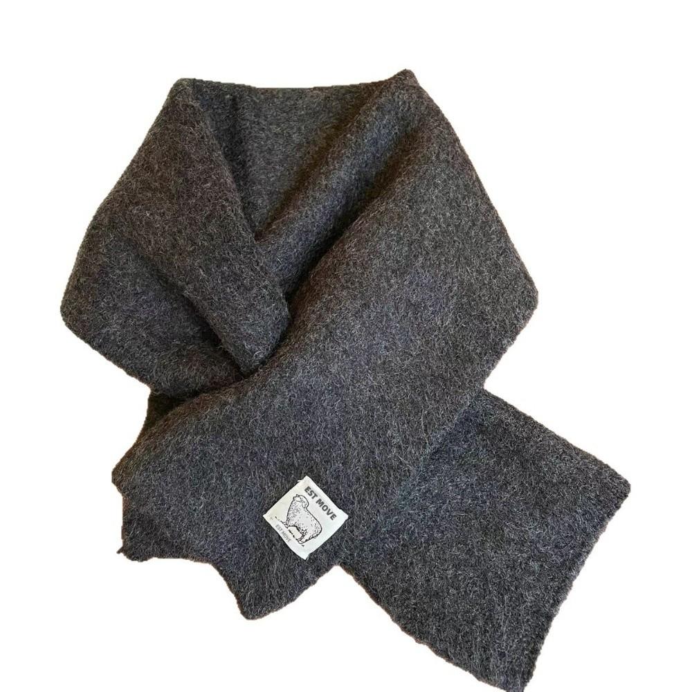 Fashion Design Cross Neck Scarf Soft Knitted Small Neck Scarves Autumn Winter Season