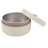 Thermal Cooking Pot 440ml 304 Stainless Steel Double Layer Portable Round Shape Thermal Lunch Container
