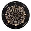 Wooden Pendulum Board Moon Star Carved Divination Plate Eco-friendly Natural Wood Tool for Dowsing Meditation Ritual Decor