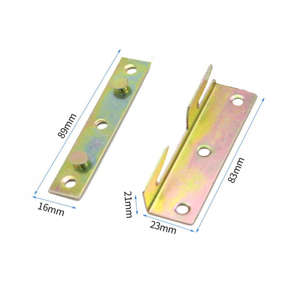 Snap Connectors Bed Rail Bracket 4 Sets Bed Rail Bracket Brass Connection