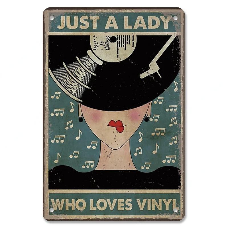 Vintage Music Posters Metal Tin Signs Retro Metal Plate Music CD Radio Guitar Singer Bar Club Wall Decor Living Room