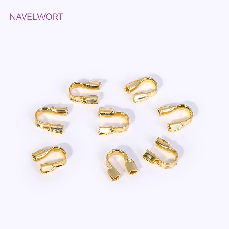 DIY Jewelry Making Accessories 18K Gold Plated Brass Crimp Bead,Lobster Clasps,Protector For Jewelry,Supplies For Jewelry
