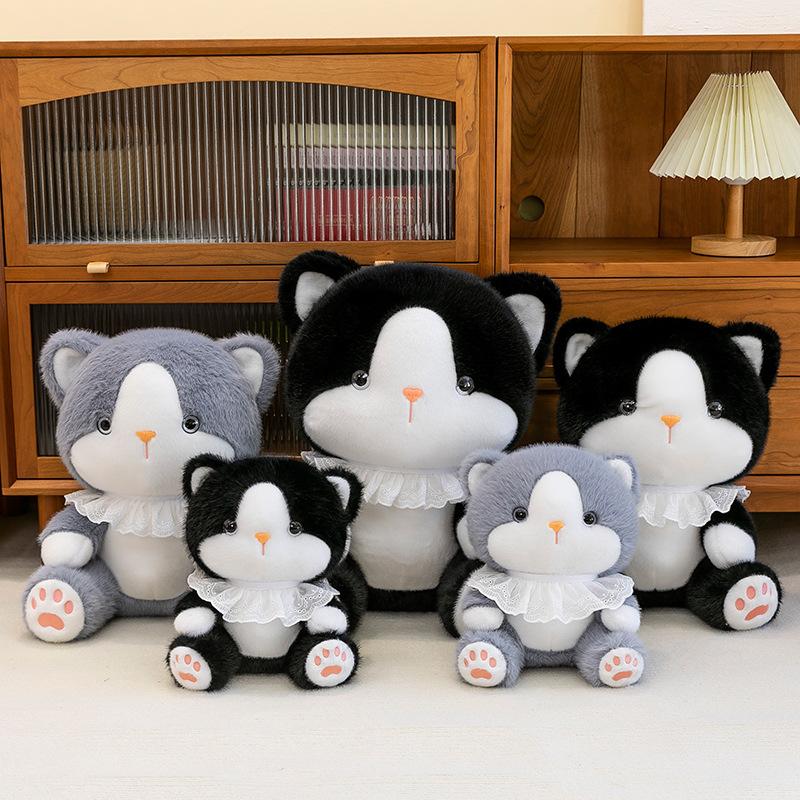 2025 neue sitzende Katze Schatzpuppe Plüschtier niedliche Greifautomat Puppe Tauschgeschenk