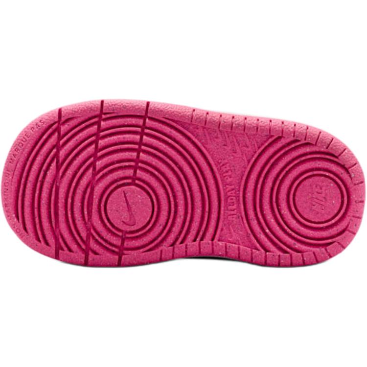 Nike Court Borough Low Recraft TD Rosa Schiuma Bianco Rosa Iper Scarpe da Ginnastica per Bambini IQ9309-663