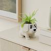 Dog Shaped Planter 2 Pcs Pot, Funny 3D Printed Animal Planter, Healing Desk Decor Cute Puppy Flower Pot for Home Office Indoor Outdoor Micro Landscape