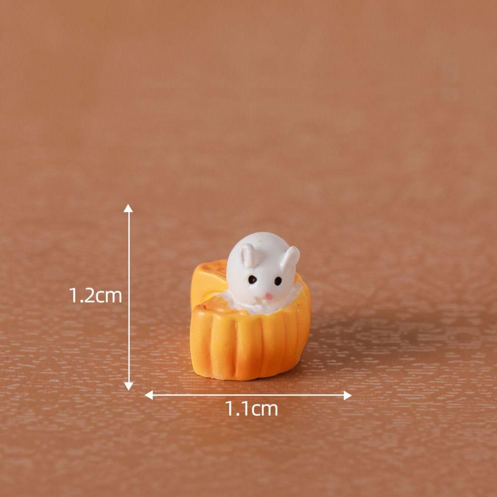 Creative Micro Landscape Cute Mid-Autumn Festival Moon Cake Rabbit Zoo Art Landscape Decorations Accessories Table Ornament