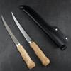 Kitchen Knife 6inch Stainless Steel Boning Knife Meat Cleaver Butcher Knife with Sheath Fish Sushi Knife Cooking Cutter