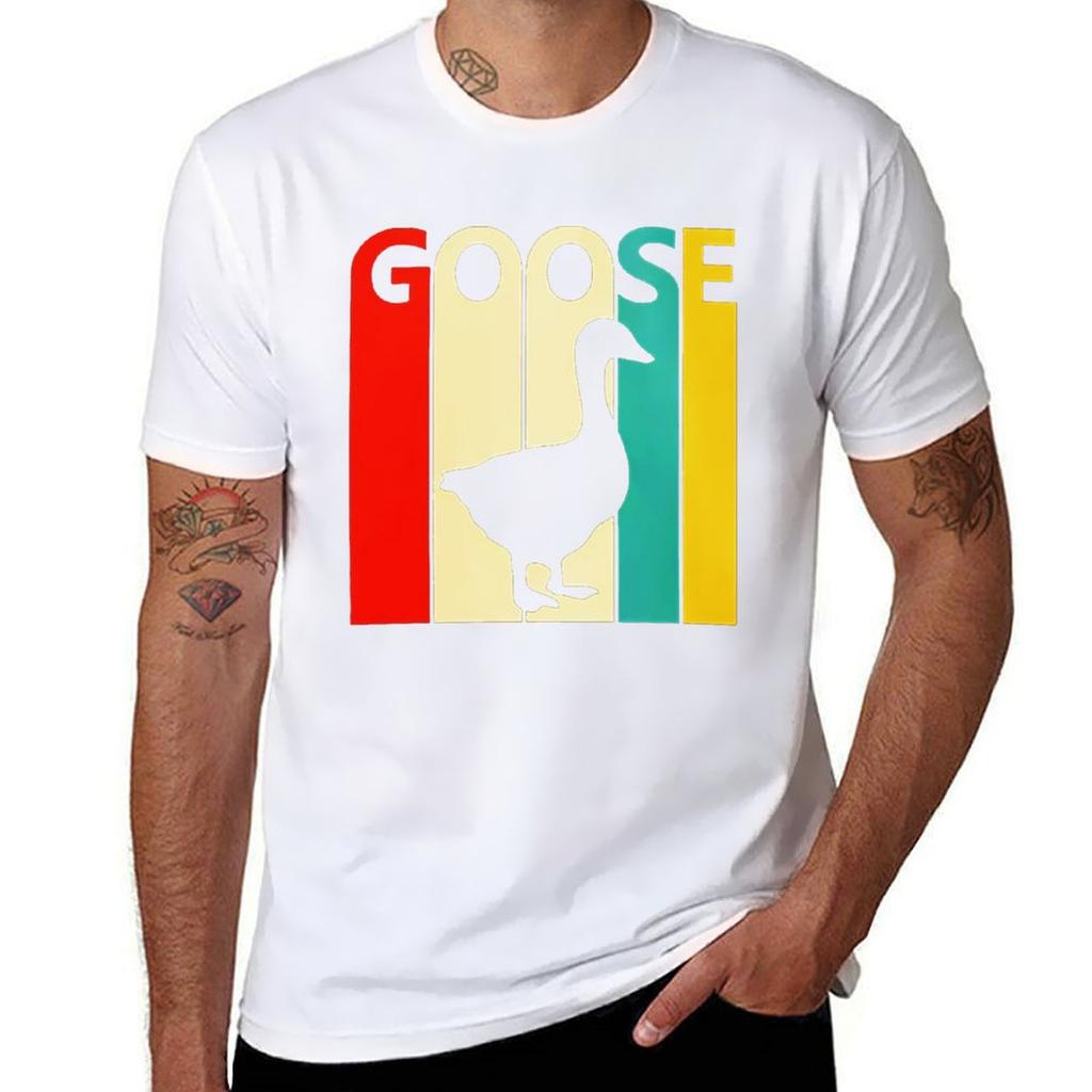 Goose Band T-Shirt Anime Clothes Cute Tops for a Boy Oversizeds Mens Graphic T-shirts Hip Hop