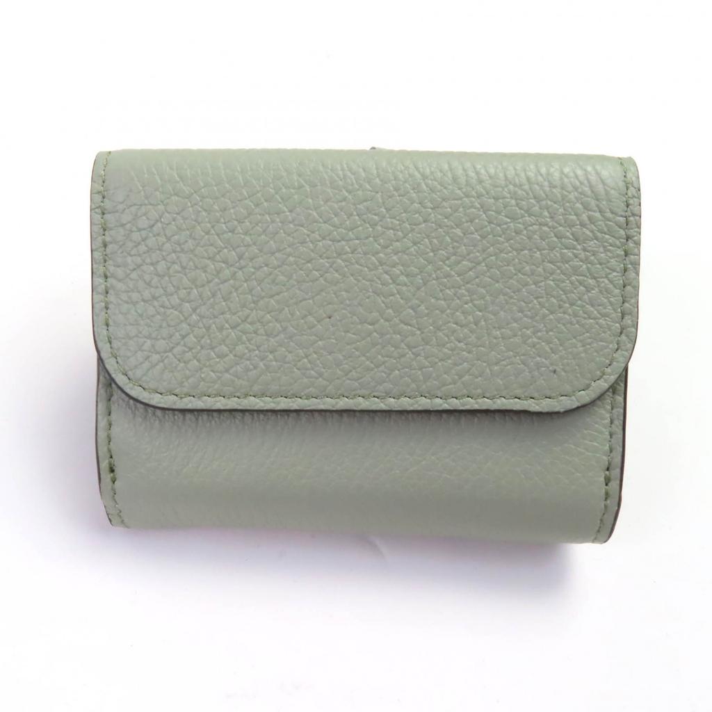 Chloe Dreifach-Geldbörse ALPHABET MINI TRIFOLD Leder Damen A3689460 Gebraucht