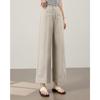 TERRE BLEUE Women's Relaxed Fit Wide-Leg Casual Pants