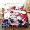 Kureiji Ollie Bedding Set Single Twin Printed Bed Set With Pillowcase Bed Duvet Cover Soft Single Double Queen Super King Size