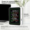 5 in 1 Indoor Air Quality Monitor CO2 TVOC HCHO Tester Temperature Humidity Detector Air Quality Tester for Home Office