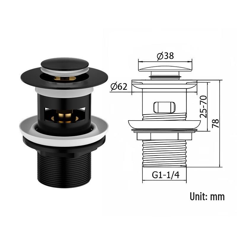 Выдвижной слив для раковины из нержавеющей стали