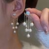 Feeling Pearl Tassel Earrings, Female Design, Two Earrings With Temperament, Internet Famous Light Luxury Earrings