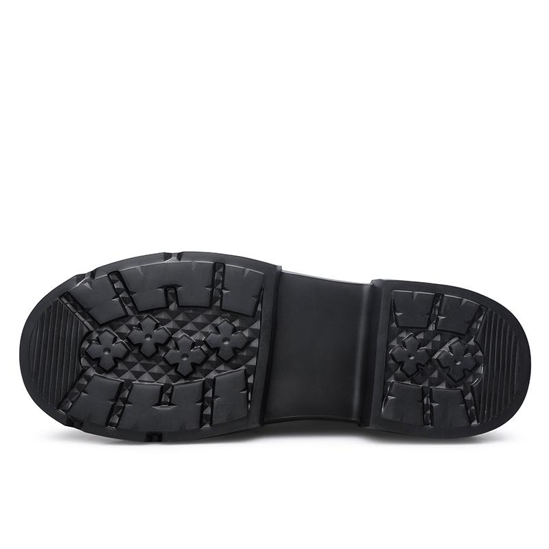 Fashion Designer Men's High-quality Black Thick Soled Shoes Men's Genuine Leather Oxford Shoes Outdoor Lightweight Casual Shoes