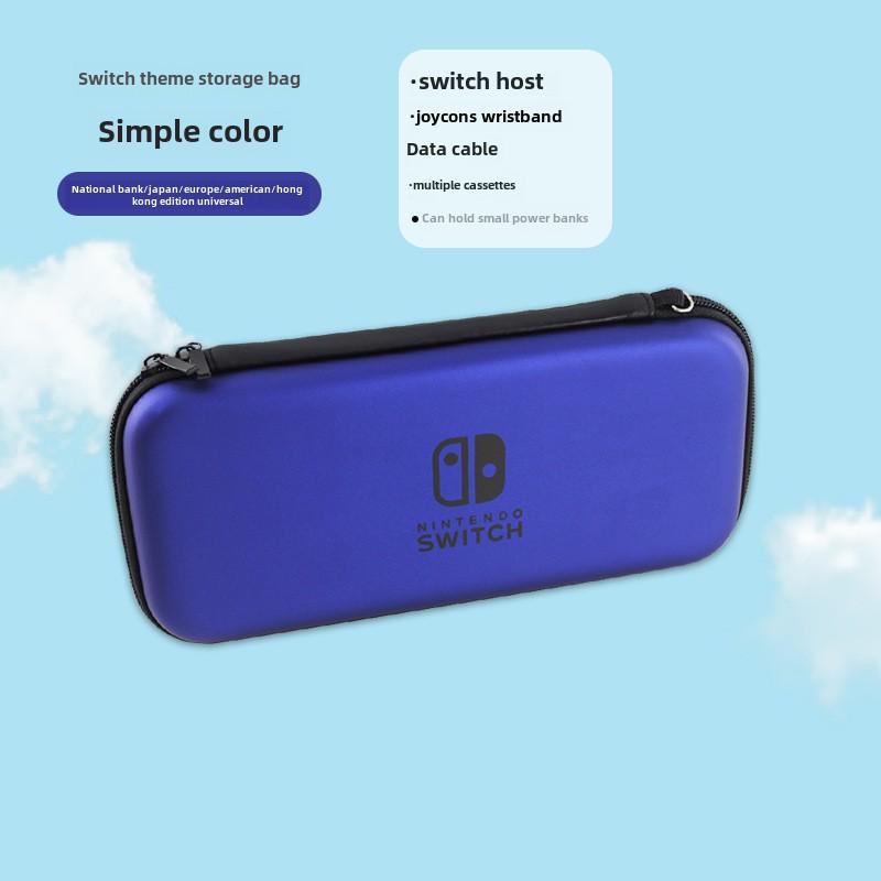 

Защитная сумка EVA на молнии для консоли Nintendo Switch OLED regular with logo синий