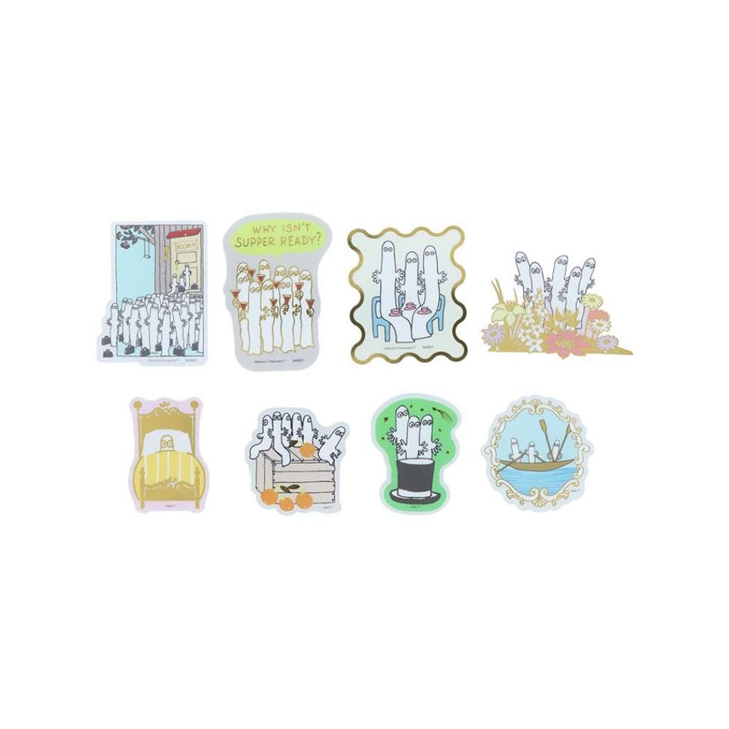 Sunstar Stationery Moomin Sticker Assortment 2025 Summer Hattifatteners Mint Green S8813434