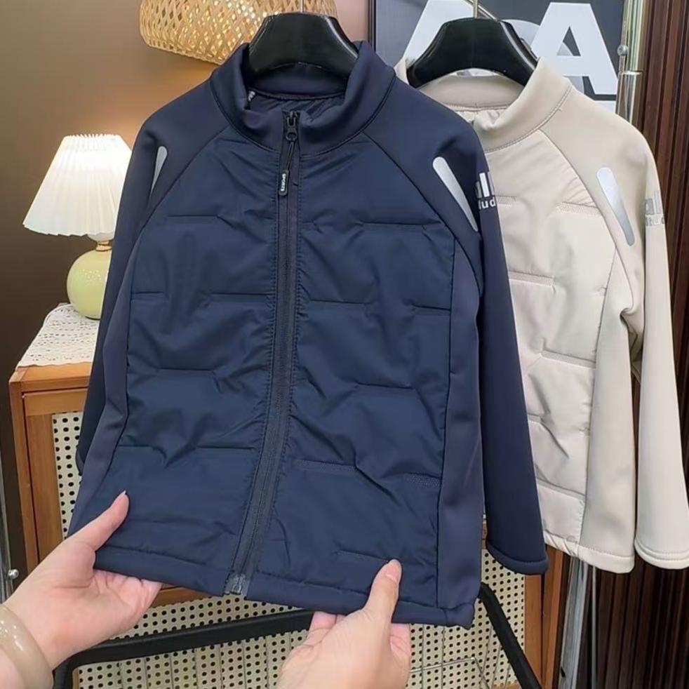 Boys' Korean Style Cotton-Padded Jacket - Autumn/Winter 2025, Thin Cotton Coat, Navy Blue & Coffee, In Stock