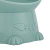 Cute cat bowl tilted high-legged cat bowl cat eating bowl cat food bowl black water bowl cat food bowl dog bowl