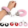 New Soft Metal Handcuffs with Furry SM Bondage for Adult Games and Couple Chastity Sex Toys