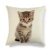Cute Cat Linen Sofa Cushion Cover - Simple Style, Special Edition 430