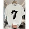 Heavyweight Pure Trendy Print Short-Sleeve T-Shirt for Men, New Summer Casual Style, Loose Fit, Versatile Top In Large Sizes