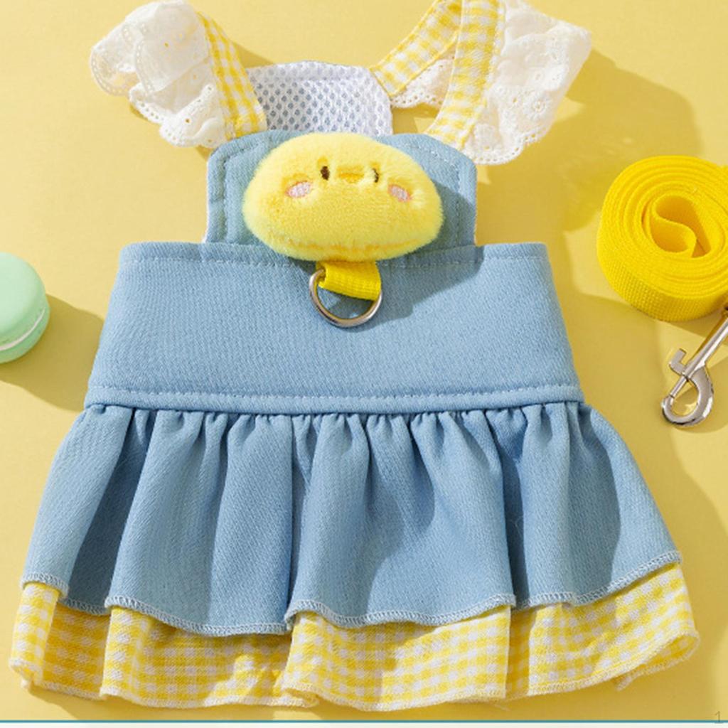 , Dog Harness Dress, Pet Cat Clothes, Costume, Party Cute Doggy