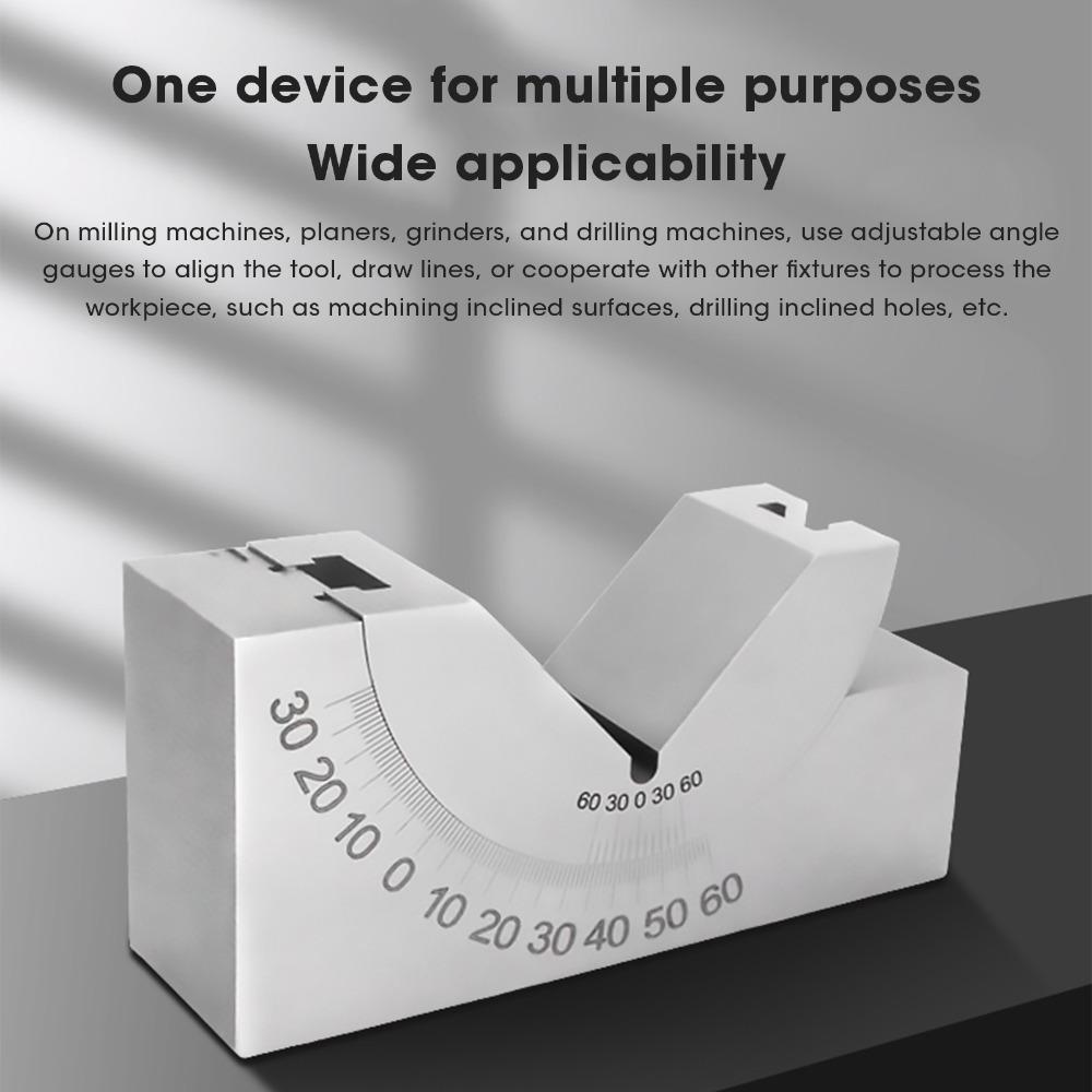 0-60° Range Micro Gauge Block Micro Adjustable Design Adjustable Angle Block  For Milling Machine
