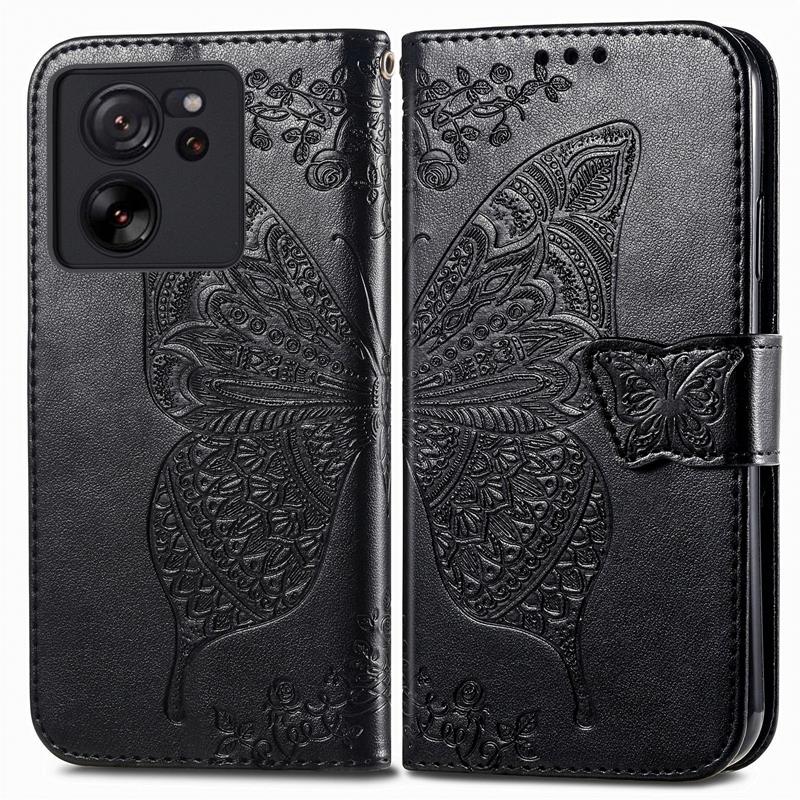 For Xiaomi 13T/Note 13 Pro/14/14 Pro Butterfly Printed Wallet Case, Cellphone Pouch case for Huawei Mate 60 Pro Plus