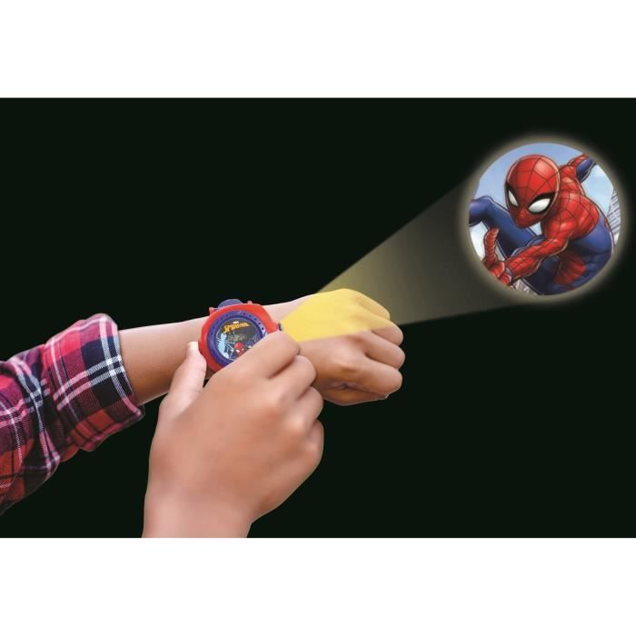 Spider-Man Digital Projection Watch - LEXIBOOK - 20 Images - Adjustable Bracelet - Ages 3 and Up