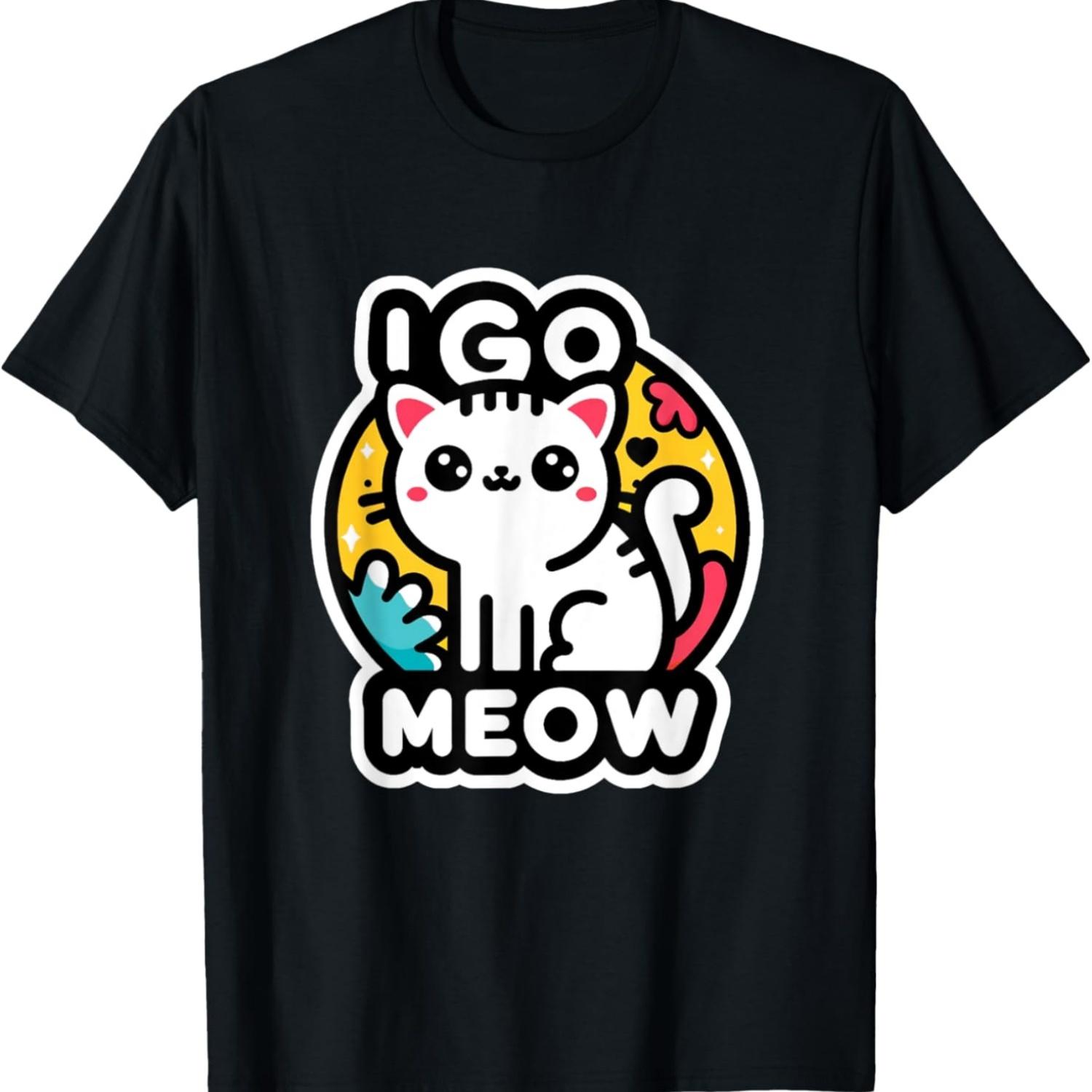 I Go Meow Cat Meme T-Shirt S