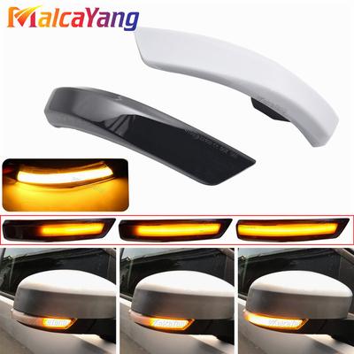 2Pcs Blinker Light For Ford Focus 2 3 Mk2 Mk3 Dynamic Turn Signal Light LED Side Wing Rearview Mirror Indicator For Mondeo Mk4